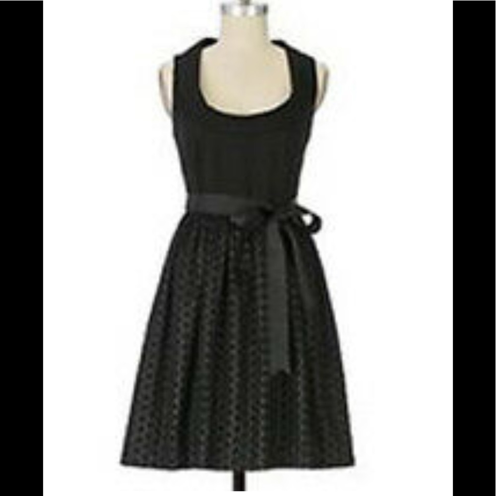 Anthropologie Wendy Katlan Classic Black Cocktail Dress size 8